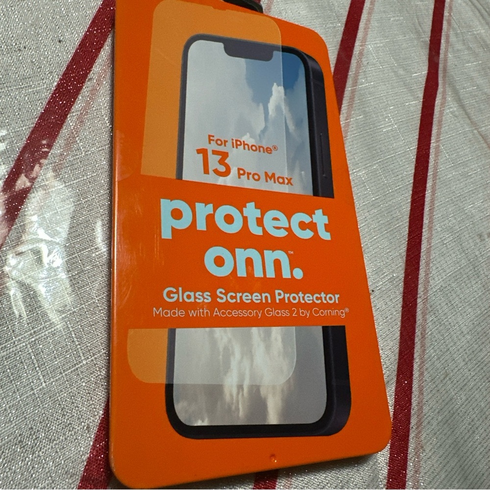 On Running Orange Glass Screen Protector for iPhone 13 Pro Max